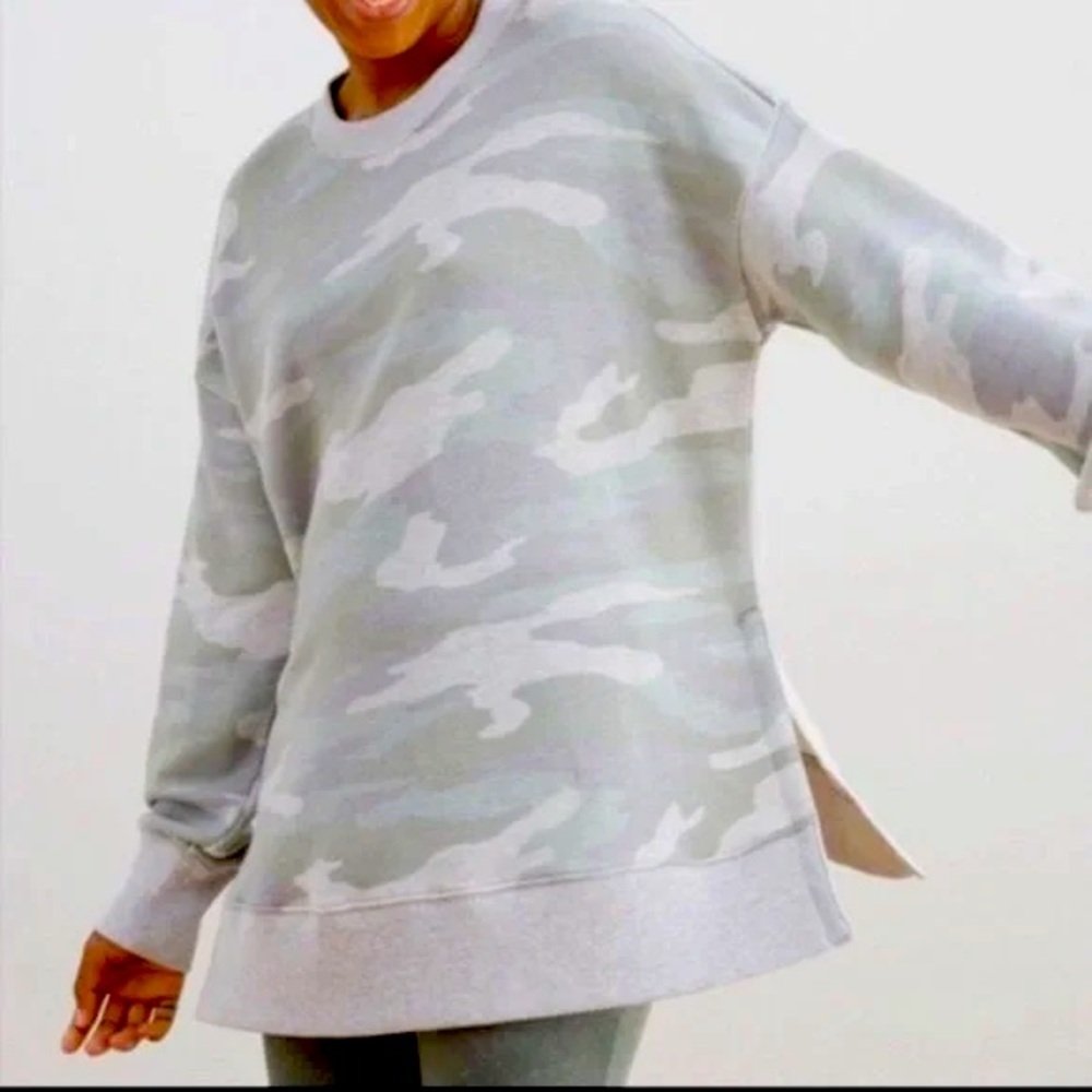 Aerie Gray Camo Sweatshirt